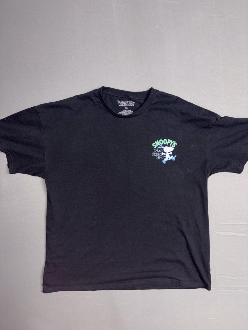 Snoopy peanuts Graphic Black Tee